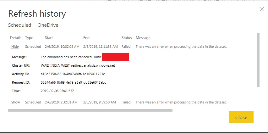 Schedule Refresh for Azure - Microsoft Fabric Community