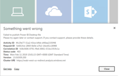 Publishing To Power BI Service has been disabled f... - Microsoft ...