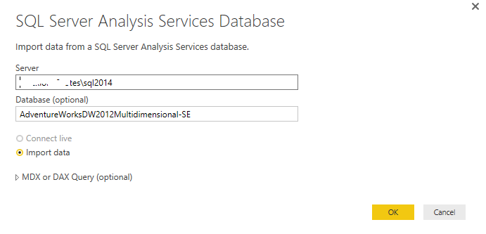 Solved: powerbi desktop and sql server analysis service - Microsoft ...