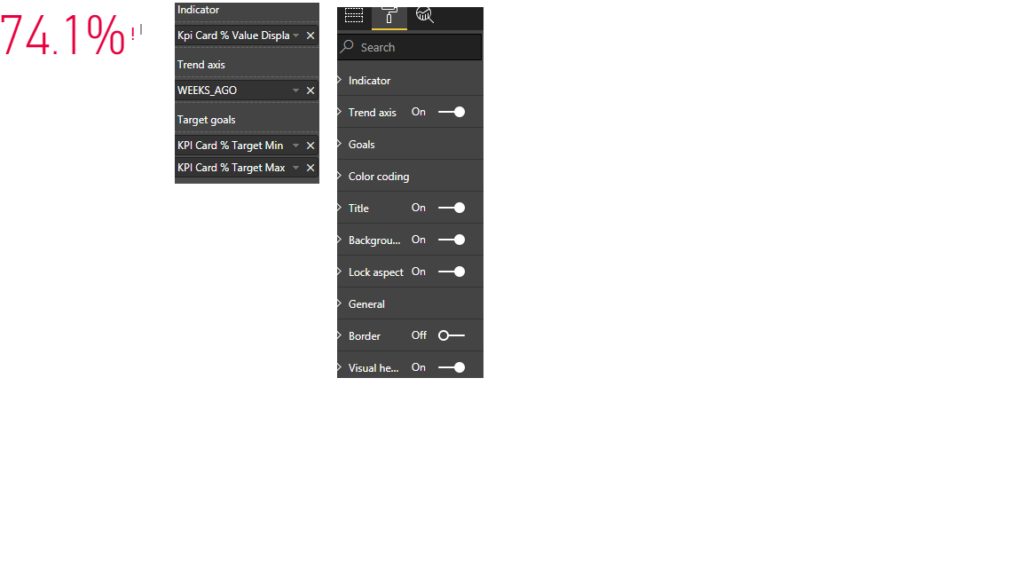 kpi card visual not showing trend - Microsoft Fabric Community
