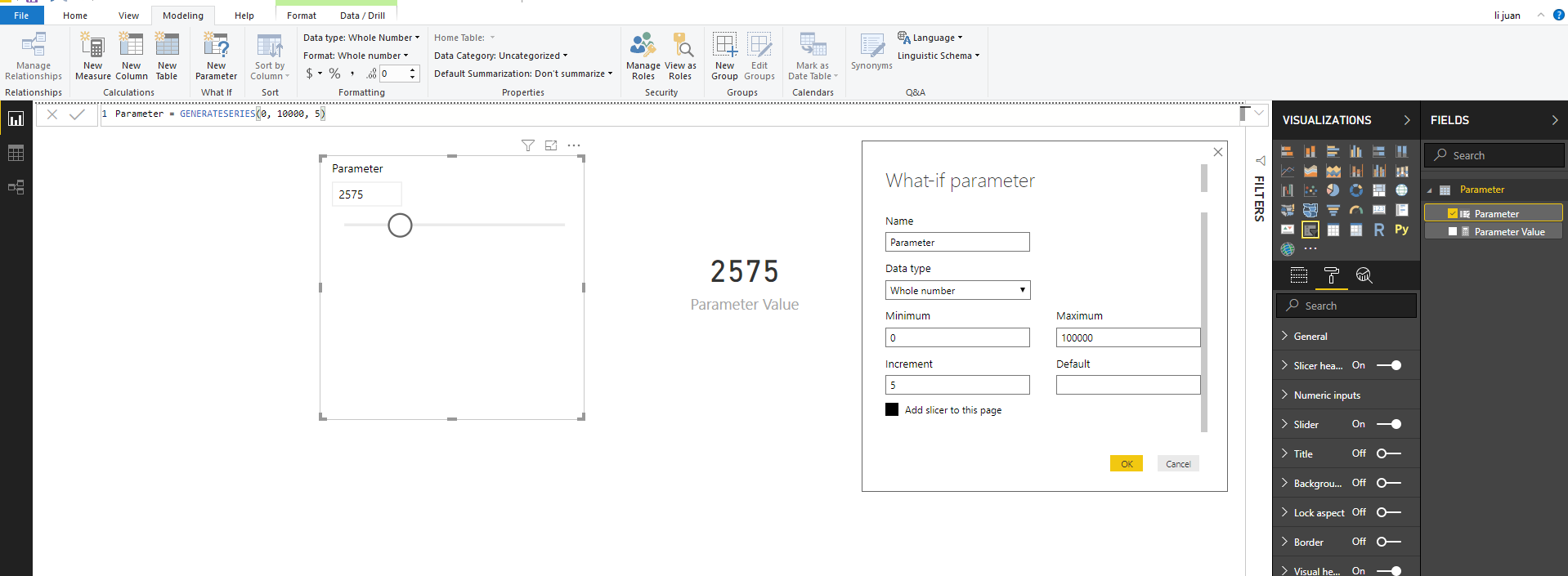 Solved: Parameter Slicer shows incorrect value - Microsoft Fabric Community