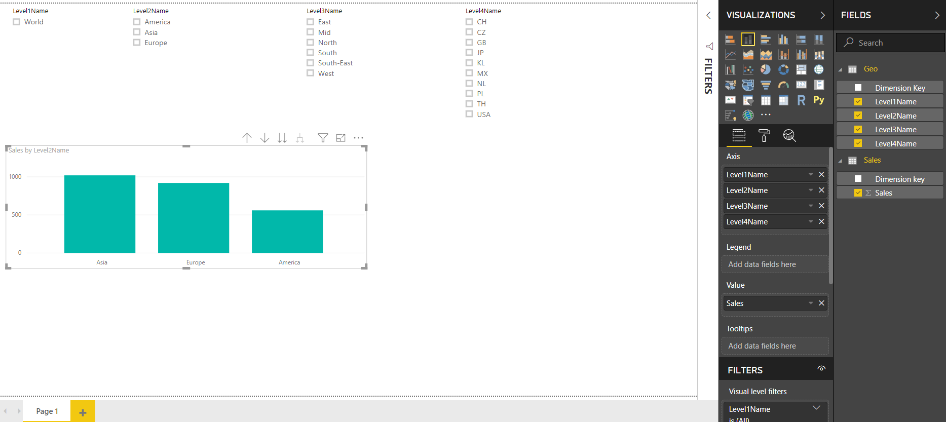 slicers drills down other visualisation - Microsoft Fabric Community
