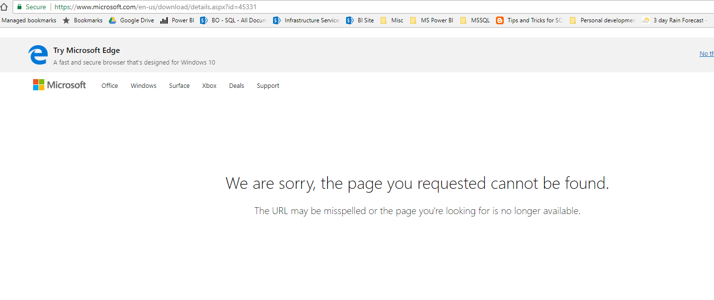 Power BI Desktop advanced download link broken - Microsoft Fabric Community
