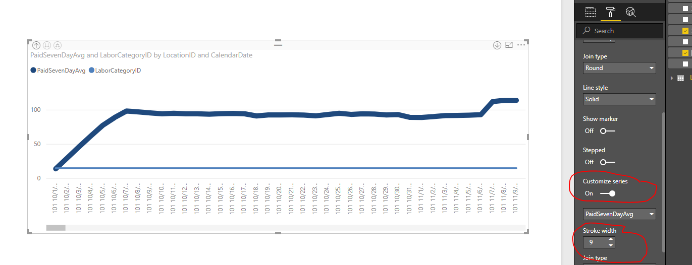 Solved: Make a Single Line in a Line Chart Thicker - Microsoft Fabric ...