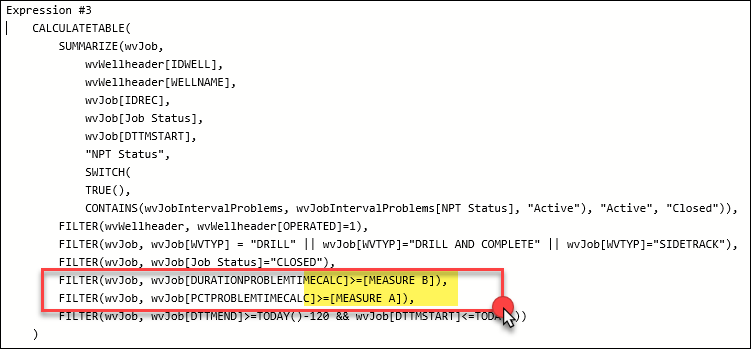Dynamic filter argument within table expression - Microsoft Fabric ...