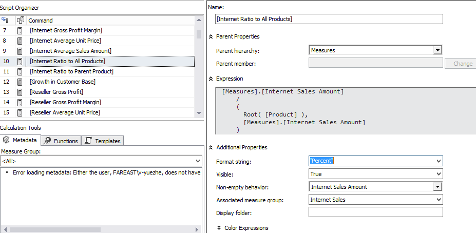 Percent display issue in charts in olap live conne... - Microsoft ...
