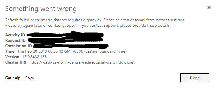 Unable to configure gateway for scheduled refresh - Microsoft Fabric ...
