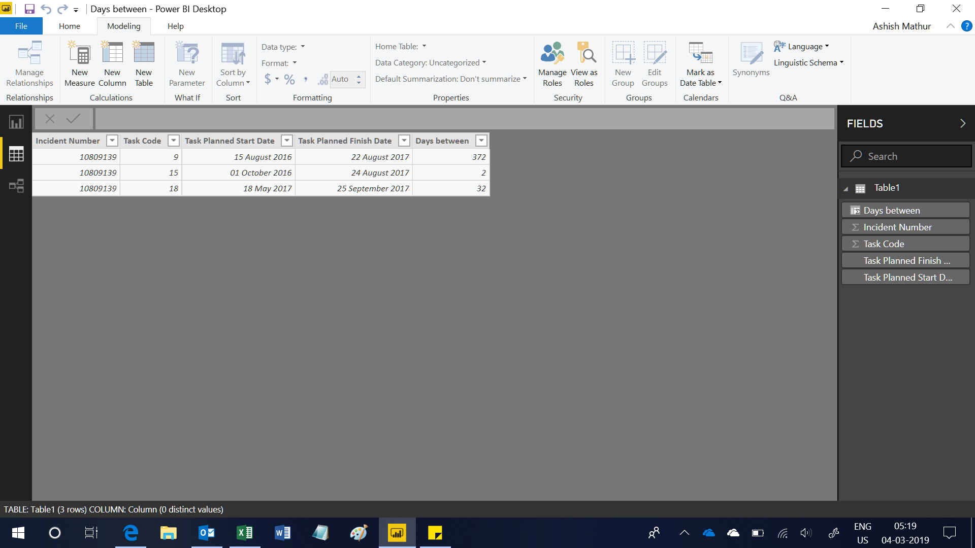 Solved: Need to calculate the date difference of date - Microsoft ...