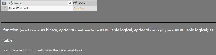 Solved: Excel.Workbook function not working - Microsoft Fabric Community
