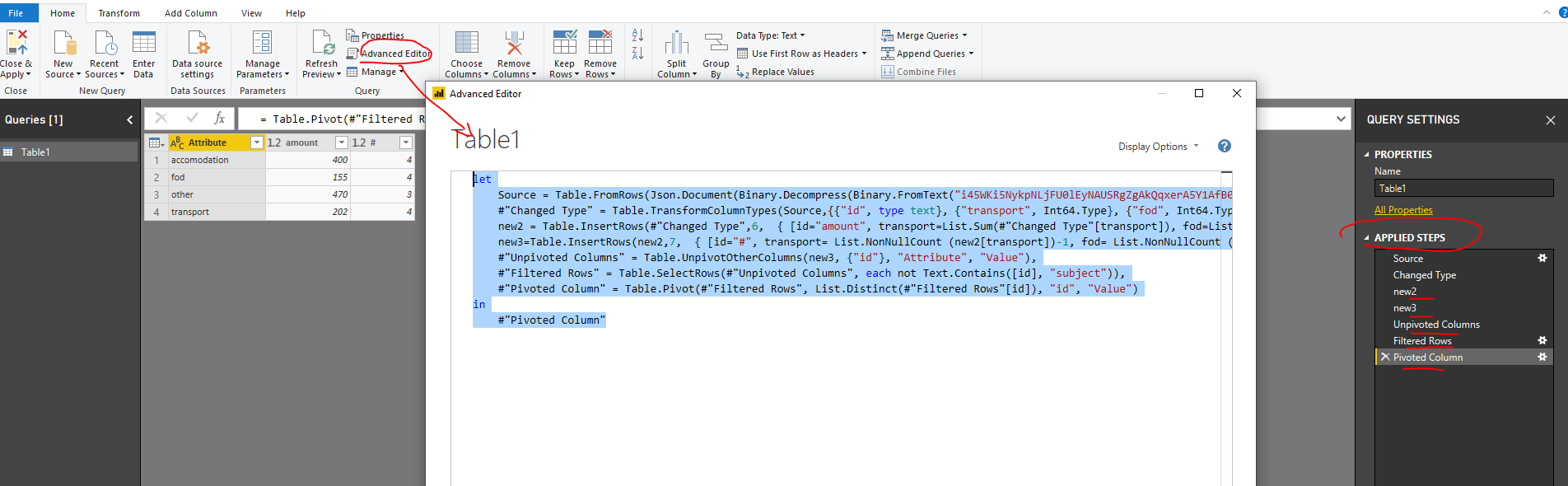 pivot and summarize new table - Microsoft Fabric Community