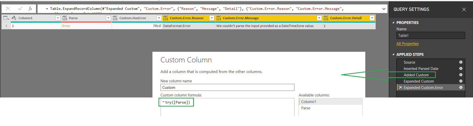 Solved: How to print error ?? - Microsoft Fabric Community