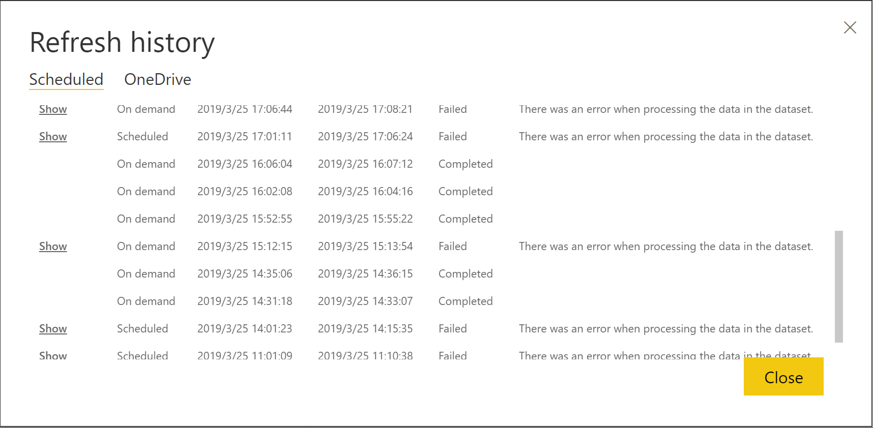About Update Failure of Log Analytics Report - Microsoft Fabric Community