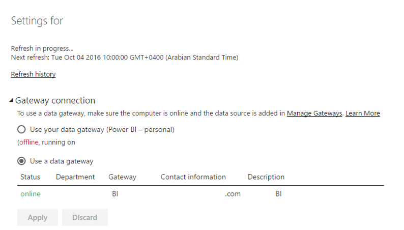 Selecting gateway for the same named dataset #PowerBI #Gateway