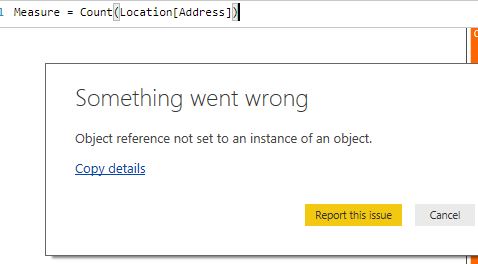 Dax Intellisence not working - Microsoft Fabric Community