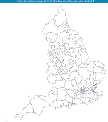 Apr 2019 CCG boundaries imported shapefile