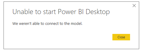 Unable to start power bi desktop - Microsoft Fabric Community