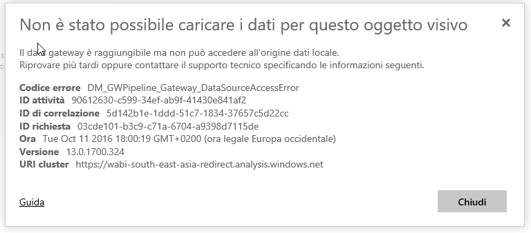 Gateway error with no explanation - Microsoft Fabric Community