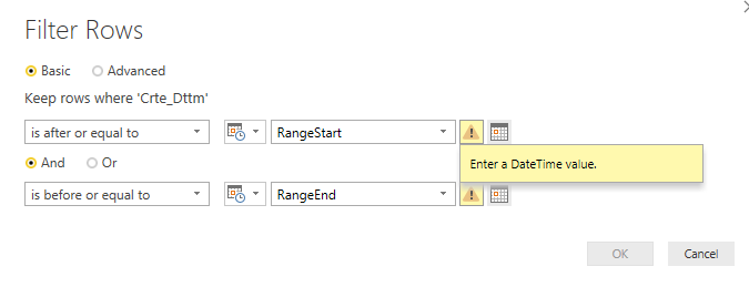 Solved: unable to setup incremental refresh - - Microsoft Fabric Community
