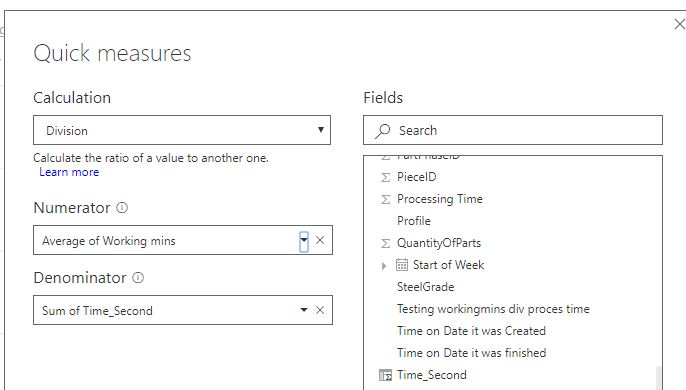 Solved: Re: Efficency calculation - Microsoft Fabric Community
