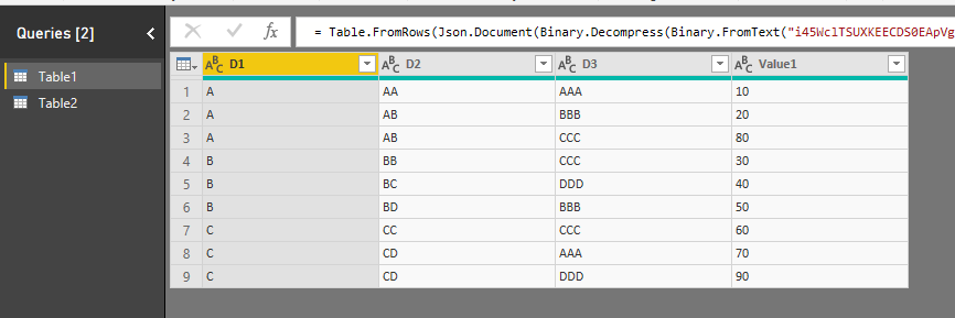 Solved: How to show the total value of B table for column ... - Page 2 ...
