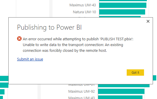 Error with publishing - Microsoft Fabric Community