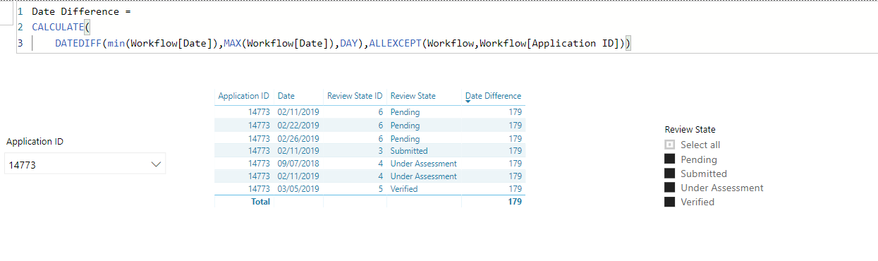 Calculate difference in days between two dates in ... - Microsoft ...