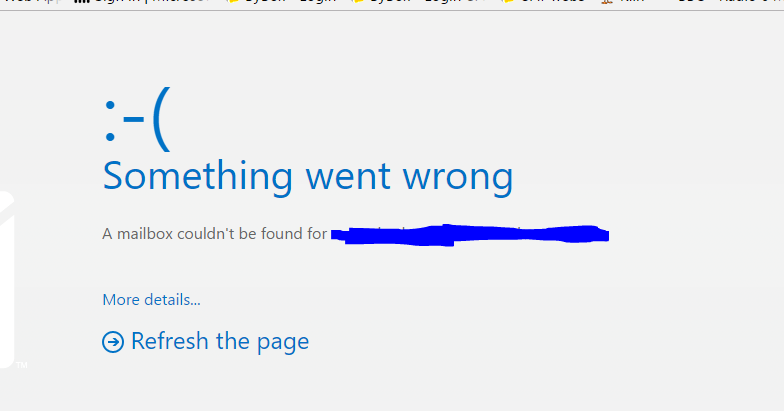 A mailbox could not be found for - Microsoft Fabric Community