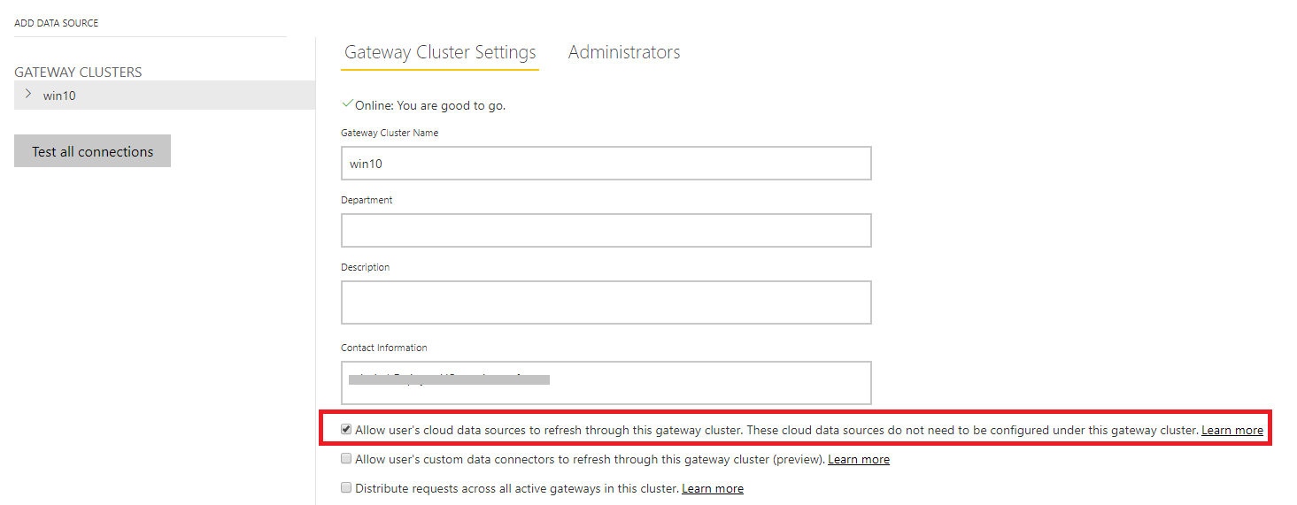 Existing report with cloud sources being required ... - Microsoft ...