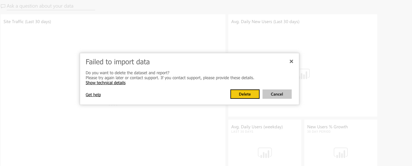 Not able to connect with google analytics - Microsoft Fabric Community