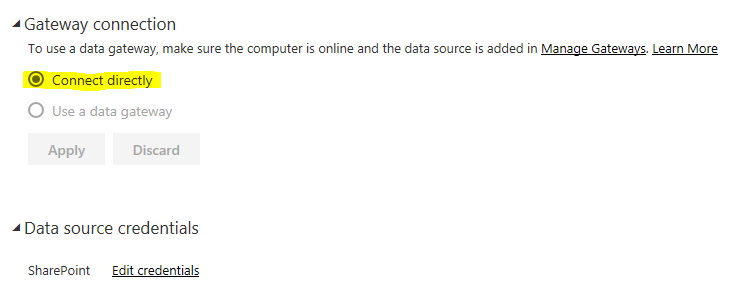 Can't set data source credentials - Microsoft Fabric Community
