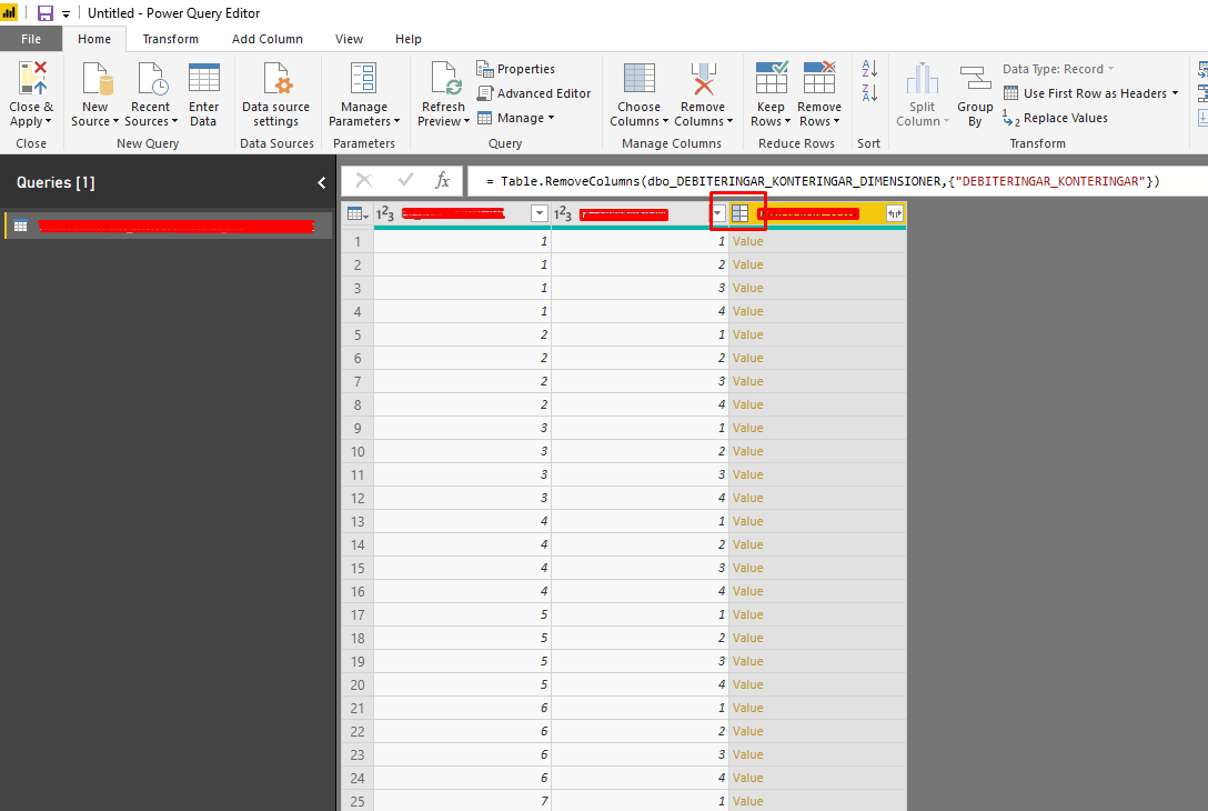 Power BI SQL field contains table? - Microsoft Fabric Community