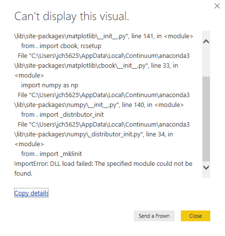 Can't display visual python - Microsoft Fabric Community