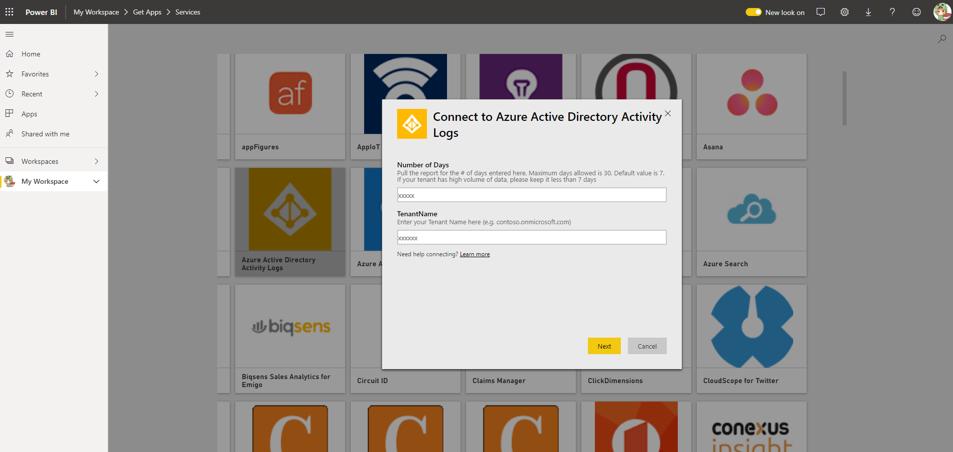 Cannot add AAD Power BI Content pack - Microsoft Fabric Community