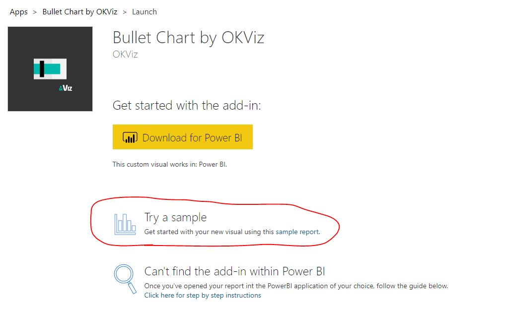 OKViz Bullet chart states and how to make them wor... - Microsoft ...