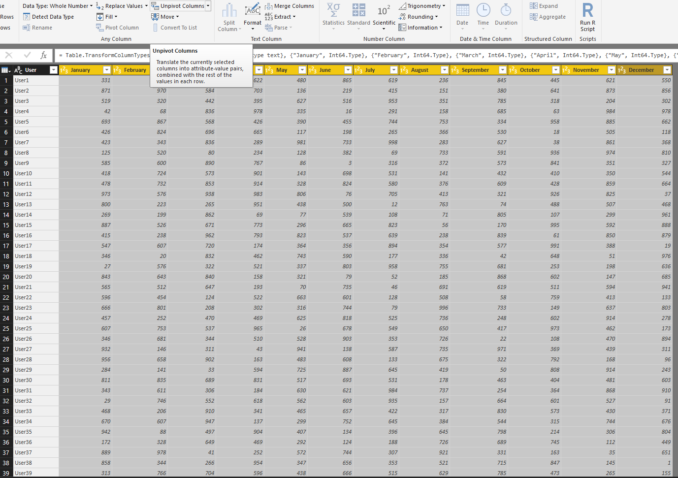 Solved: Create a new table with 12 calculated measure valu ...