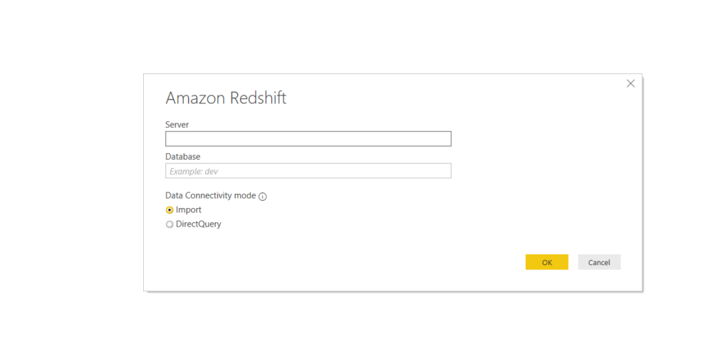 Get data Using Amazon Redshift via Query - Microsoft Fabric Community
