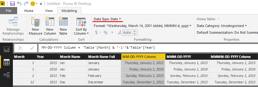 Solved: How to get a date column from two separate columns ...