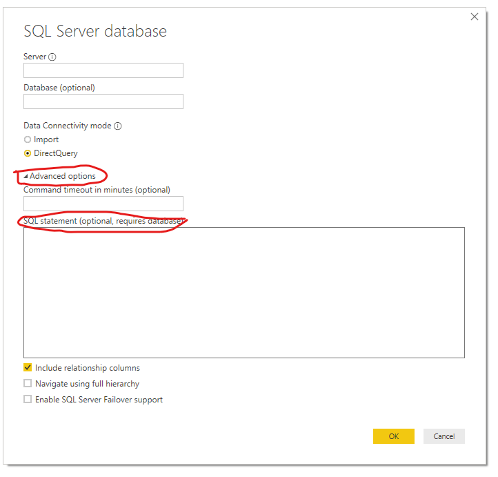 SQL aggregation for Direct Query - Microsoft Fabric Community