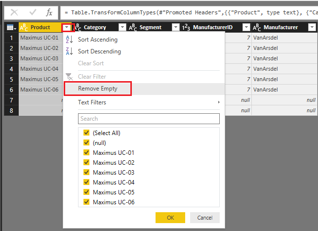 Solved: wrong import from Excel - empty rows - Microsoft Fabric Community