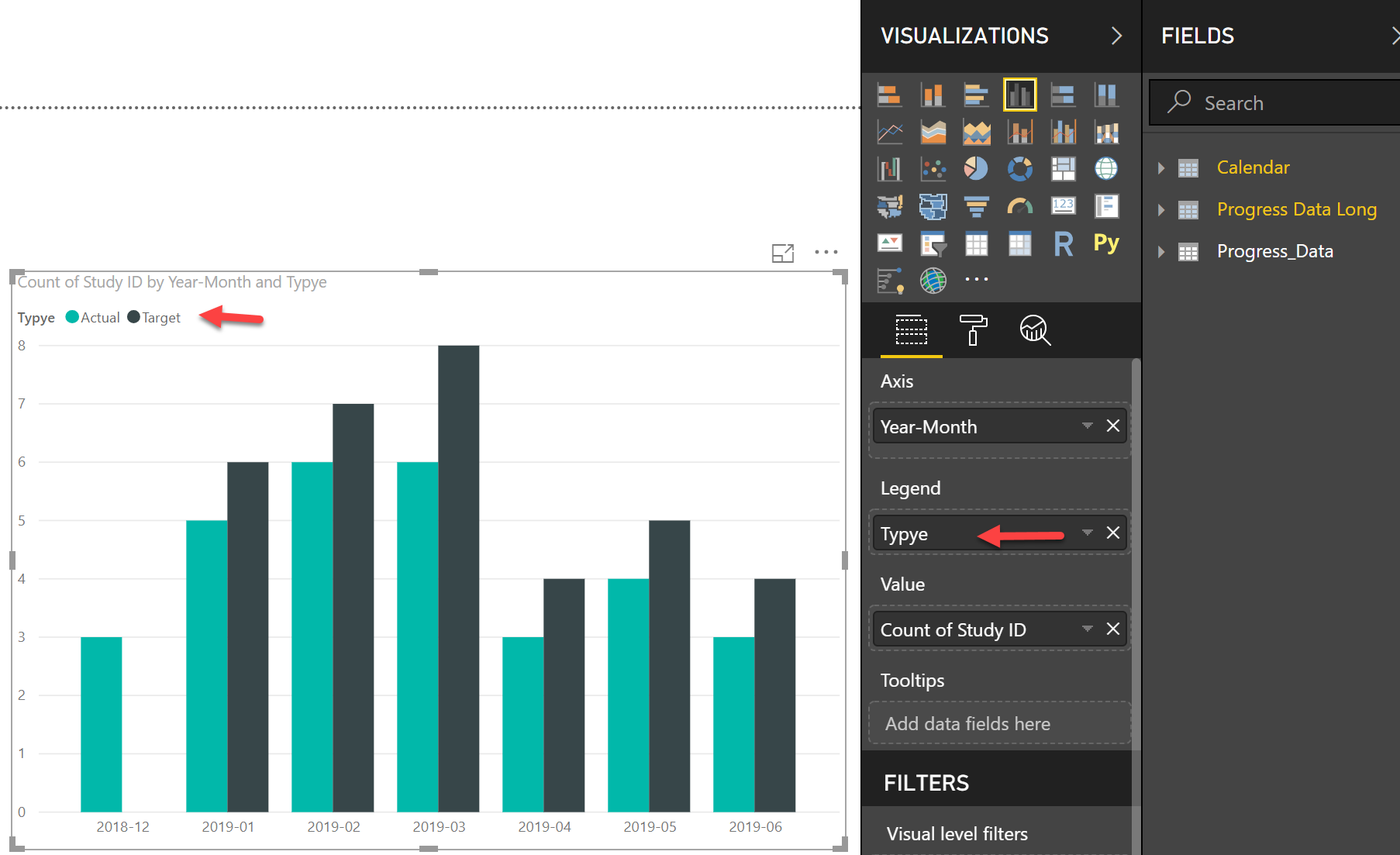 Show Sent and Target Dates in one Chart - Microsoft Fabric Community