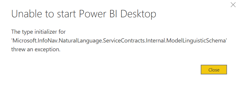 Unable to Start Power Bi Desktop - Microsoft Fabric Community