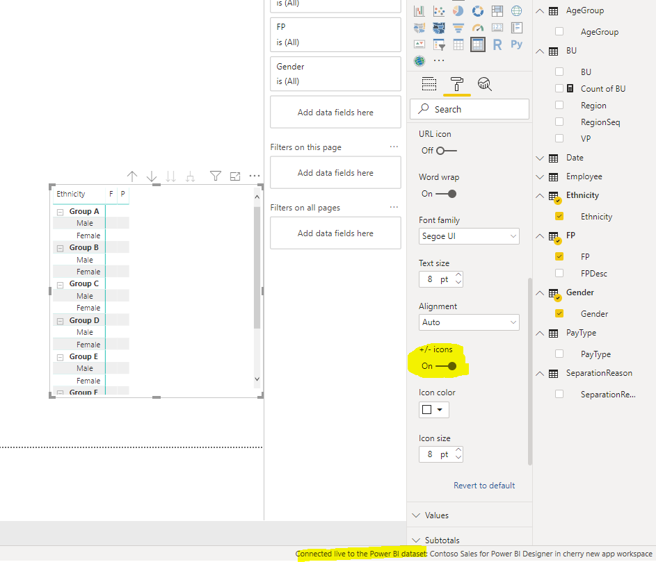Solved: Re: Matrix +/- Icon Option Removed - Microsoft Fabric Community