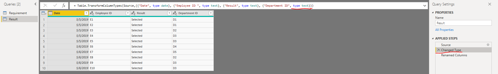Solved: Column format changes appending queries - Microsoft Fabric ...