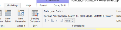 For Rev Rec the datatype shows as Date