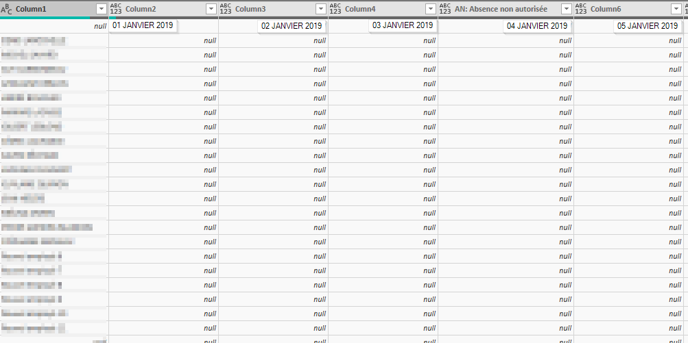 Solved: Create header with the 2 first row? - Microsoft Fabric Community