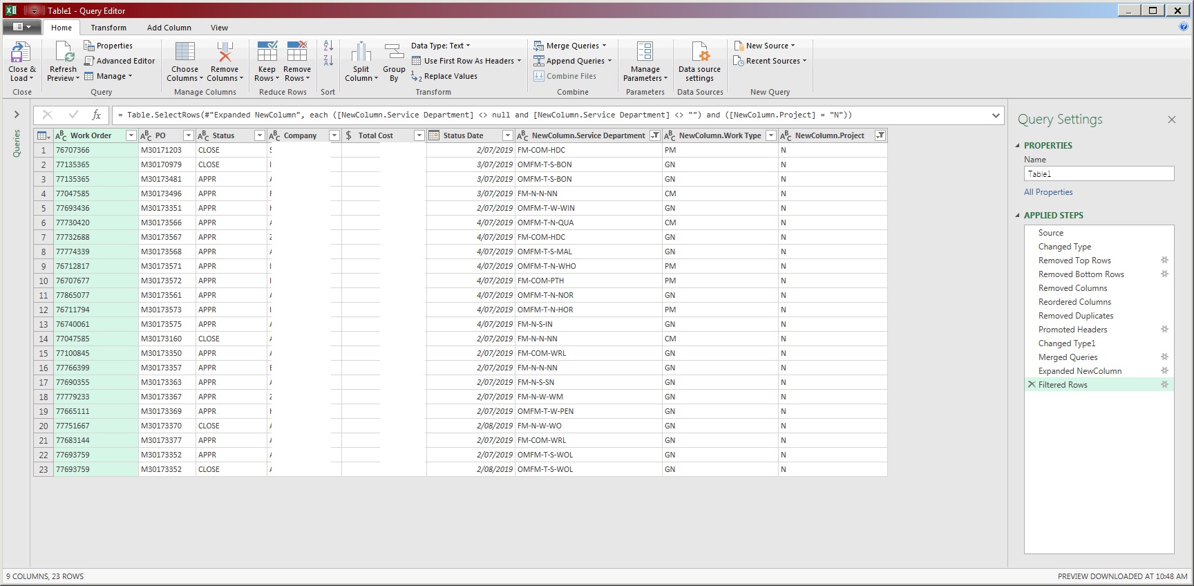 Replace value based on duplicate column with prior... - Microsoft ...
