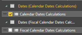 Calculated Dimension in Model