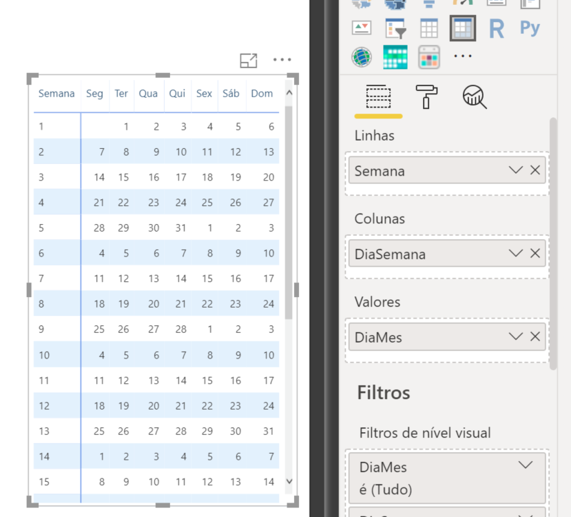 Solved: How to show full weeks in calendar visual (and not ...