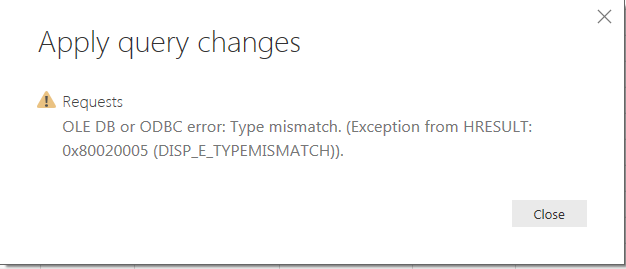 Solved: Power BI Query Editor error - Microsoft Fabric Community