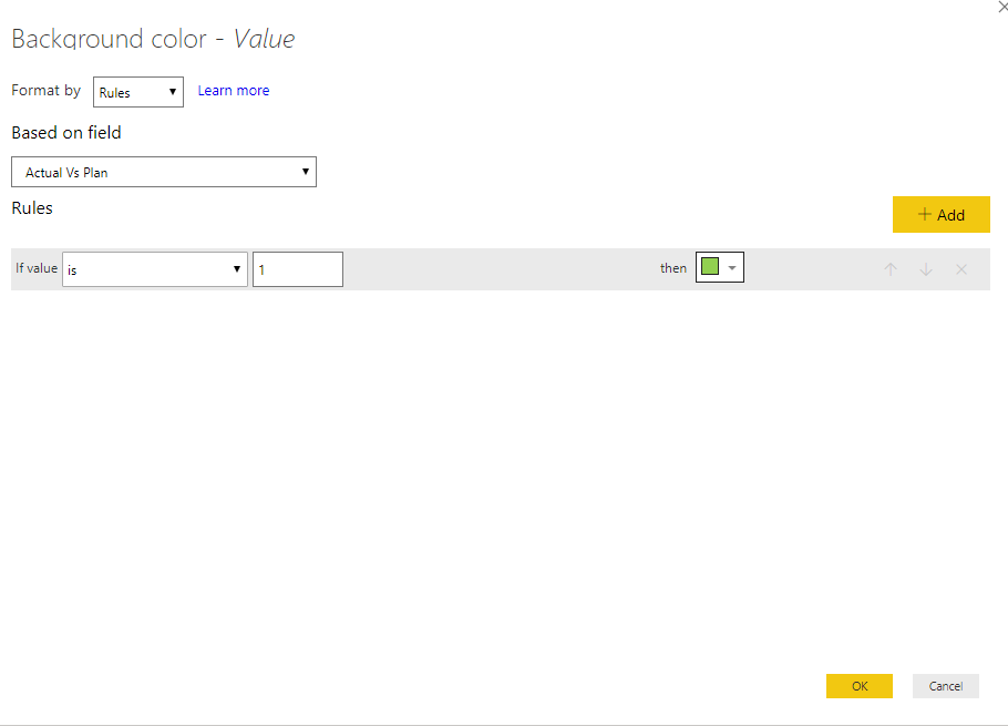 Color condition format in Matrix visualization - Microsoft Fabric Community